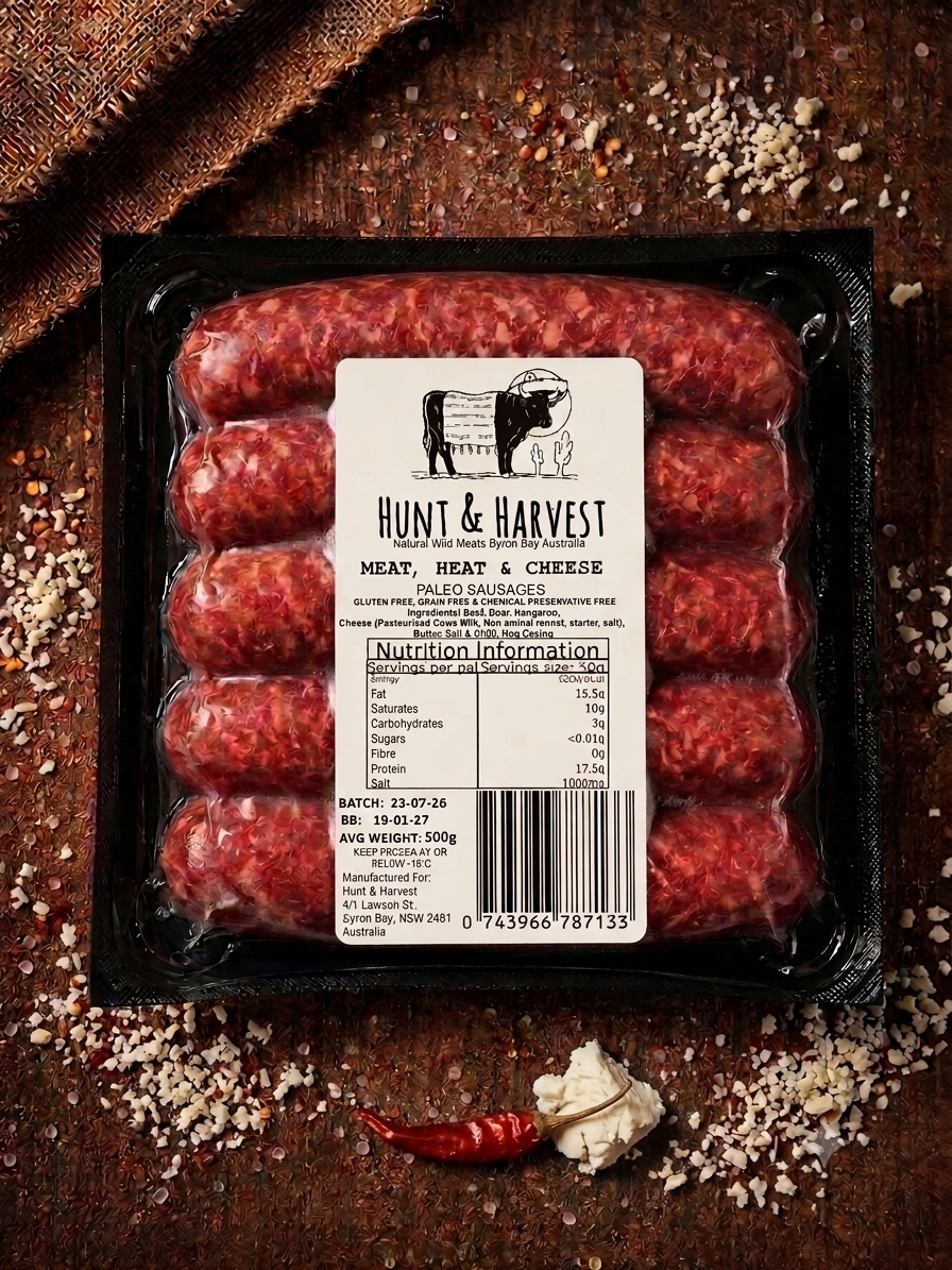 Meat, Heat & Cheese Sausage